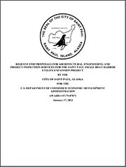 cover of RFP for the city of Saint Paul Alaska Engineering